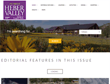 Tablet Screenshot of hebervalleyguide.com